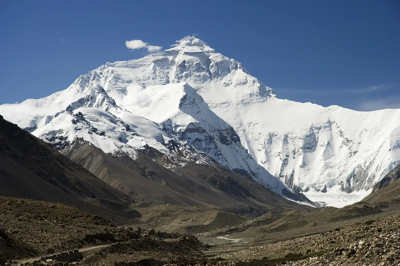 Cara norte del Monte Everest